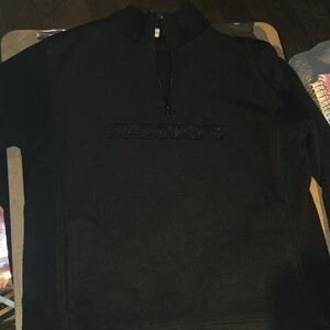 Old Navy Black Quarter-Zip Pullover